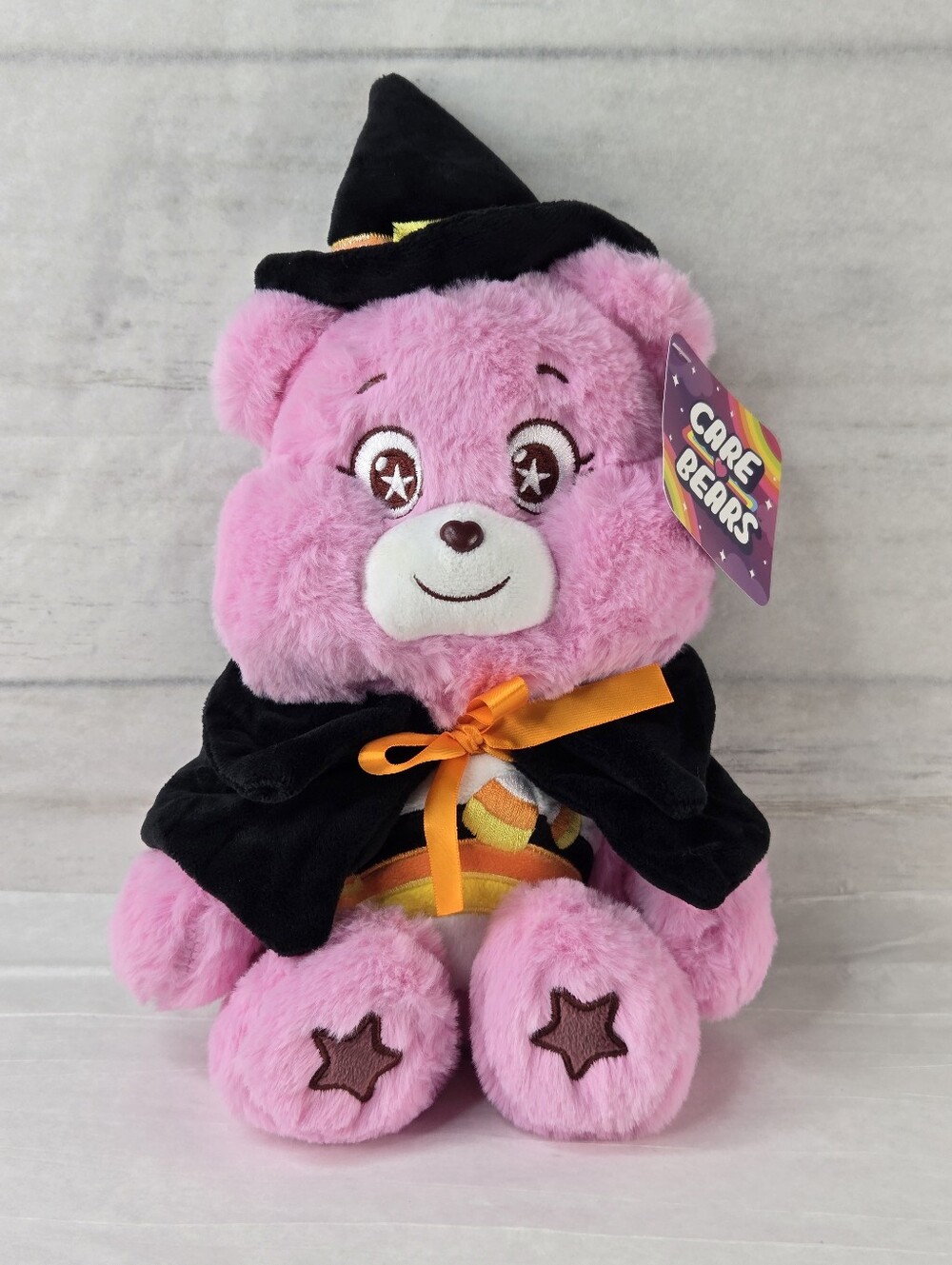 Care Bears 9" Cheer Bear 2026 Halloween Edition Pink Plush Collectible Toy Stars